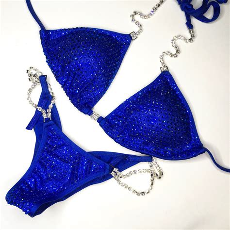 Royal Blue Bikinis .